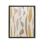 Neutral Soft Tones Modern Lines Artworks Framed Canvas Print Gallery Image 6