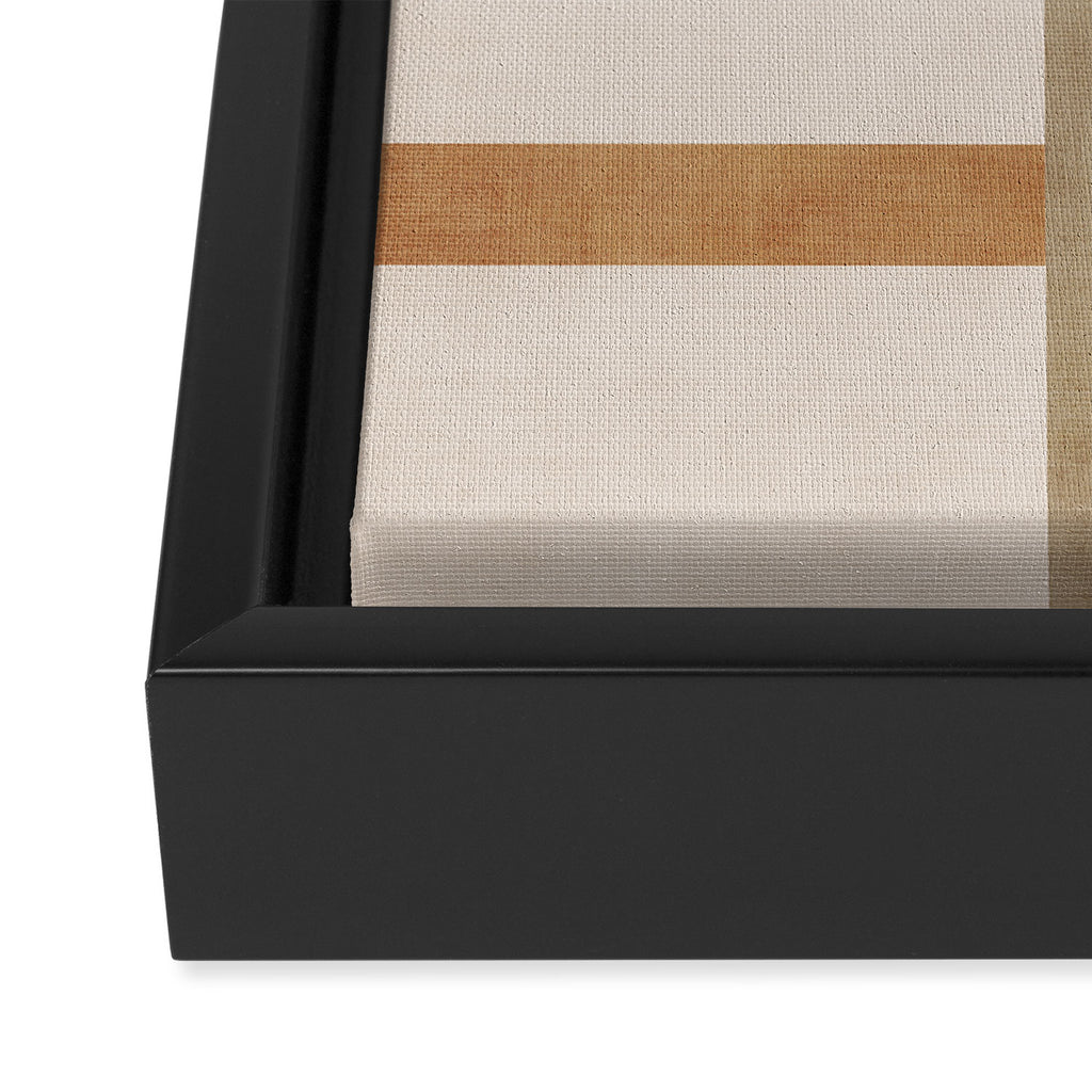 Neutral Tones Soft Colors Geometric Artwork Framed Canvas Print Gallery Image 3