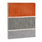 Orange Gray Black Modern Minimalism Artwork Canvas Print Gallery Image 6