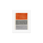Orange Gray Black Modern Minimalism Artwork Art Print Gallery Image 1