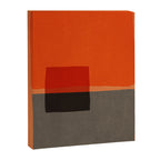 Orange Gray Red Minimalist Abstract Art Canvas Print Gallery Image 8