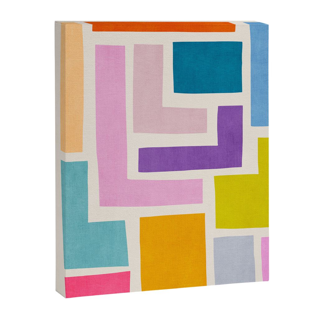 Pastel Colorful Modern Artwork Canvas Print Gallery Image 6