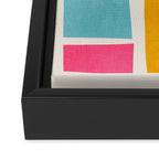 Pastel Colorful Modern Artwork Framed Canvas Print Gallery Image 3