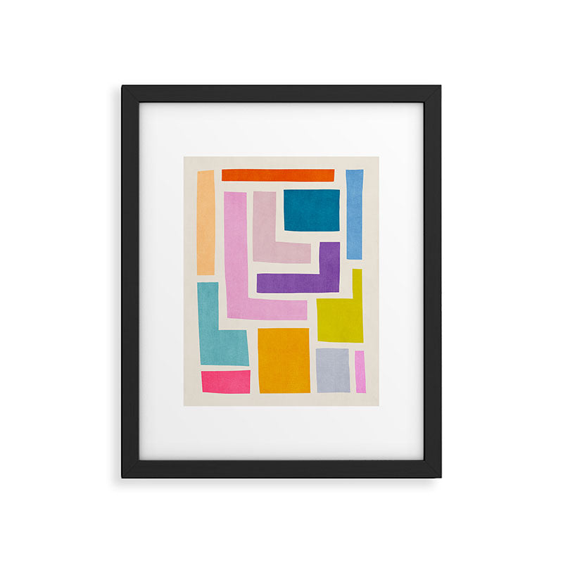 Pastel Colorful Modern Artwork Framed Art Print Gallery Image 5