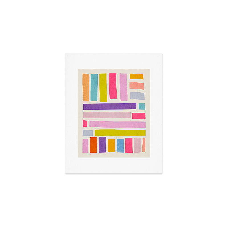 Pastel Tones Colorful Artwork Art Print Gallery Image 1