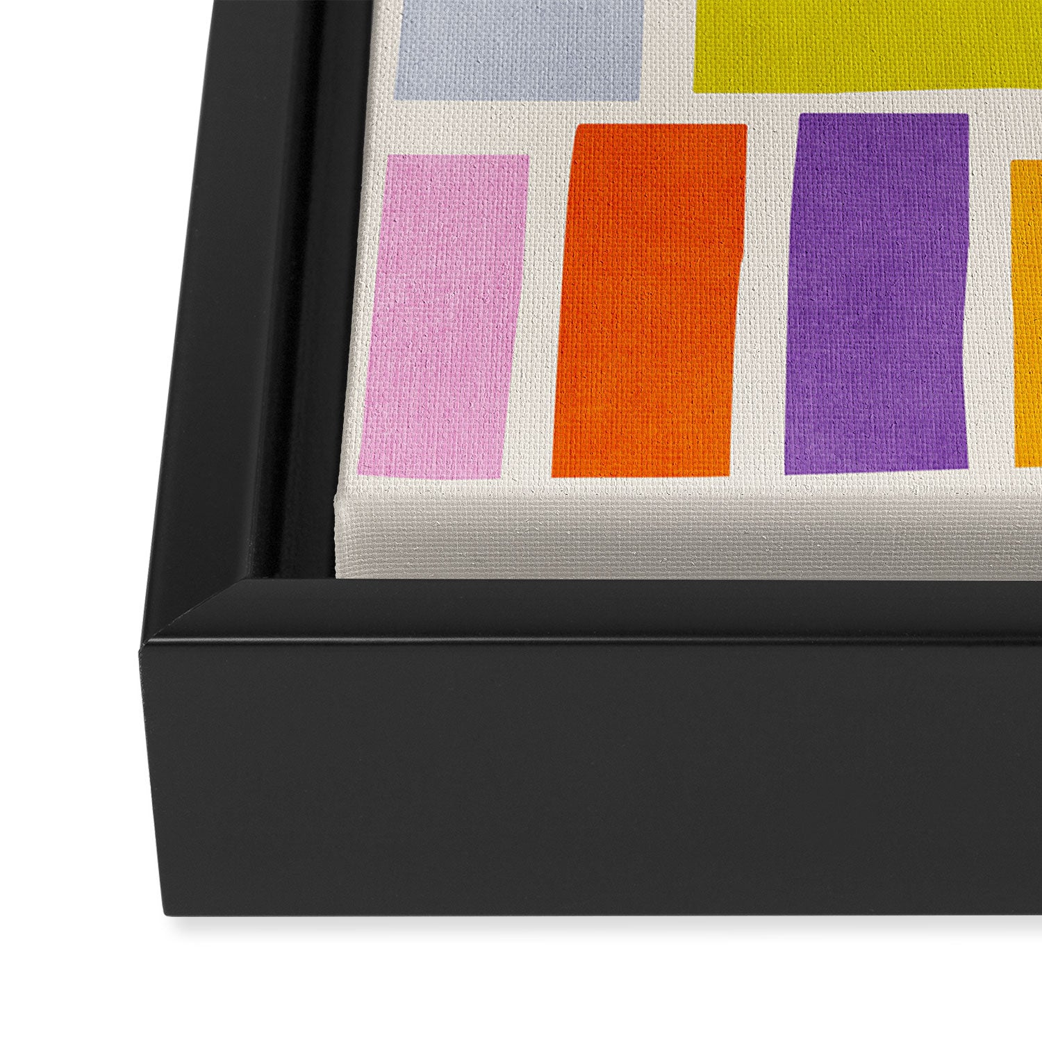 Pastel Tones Colorful Artwork Framed Canvas Print Gallery Image 3