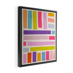 Pastel Tones Colorful Artwork Framed Canvas Print Gallery Image 2