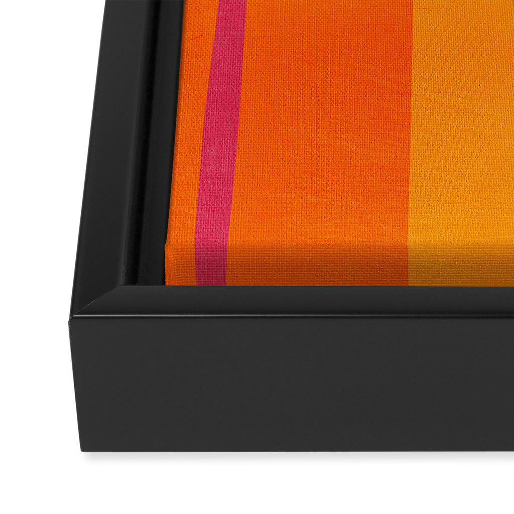 Pink Orange Bright Vibrant Modern Artwork Framed Canvas Print Gallery Image 3