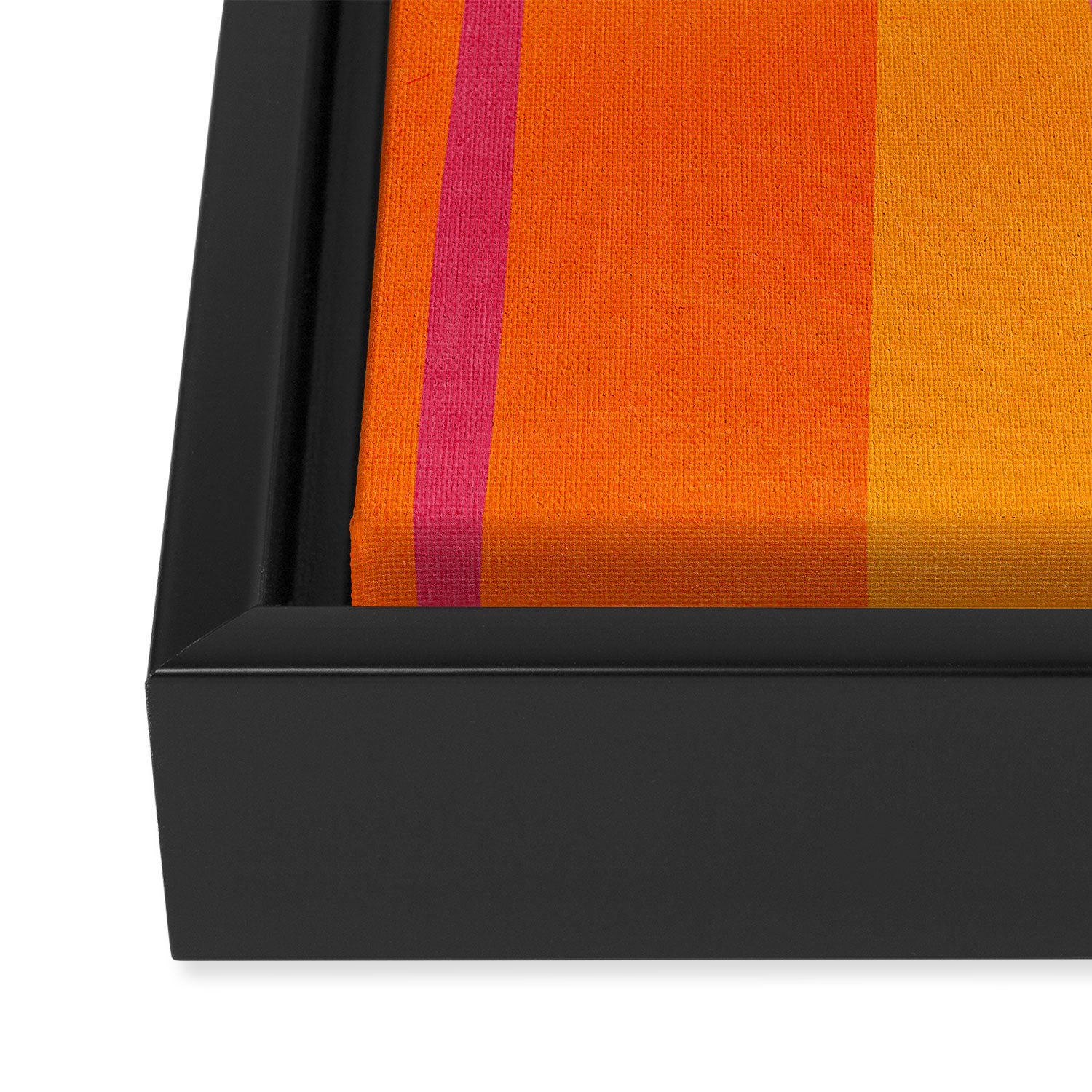 Pink Orange Bright Vibrant Modern Artwork Framed Canvas Print Gallery Image 3