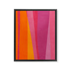 Pink Orange Bright Vibrant Modern Artwork Framed Canvas Print Gallery Image 6