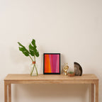 Pink Orange Bright Vibrant Modern Artwork Framed Canvas Print Gallery Image 4