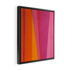 Pink Orange Bright Vibrant Modern Artwork Framed Canvas Print Gallery Image 2