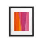 Pink Orange Bright Vibrant Modern Artwork Framed Art Print Gallery Image 5