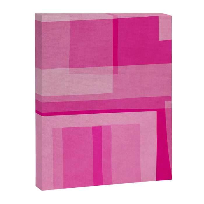 Pink Shades Abstract Canvas Print Gallery Image 1