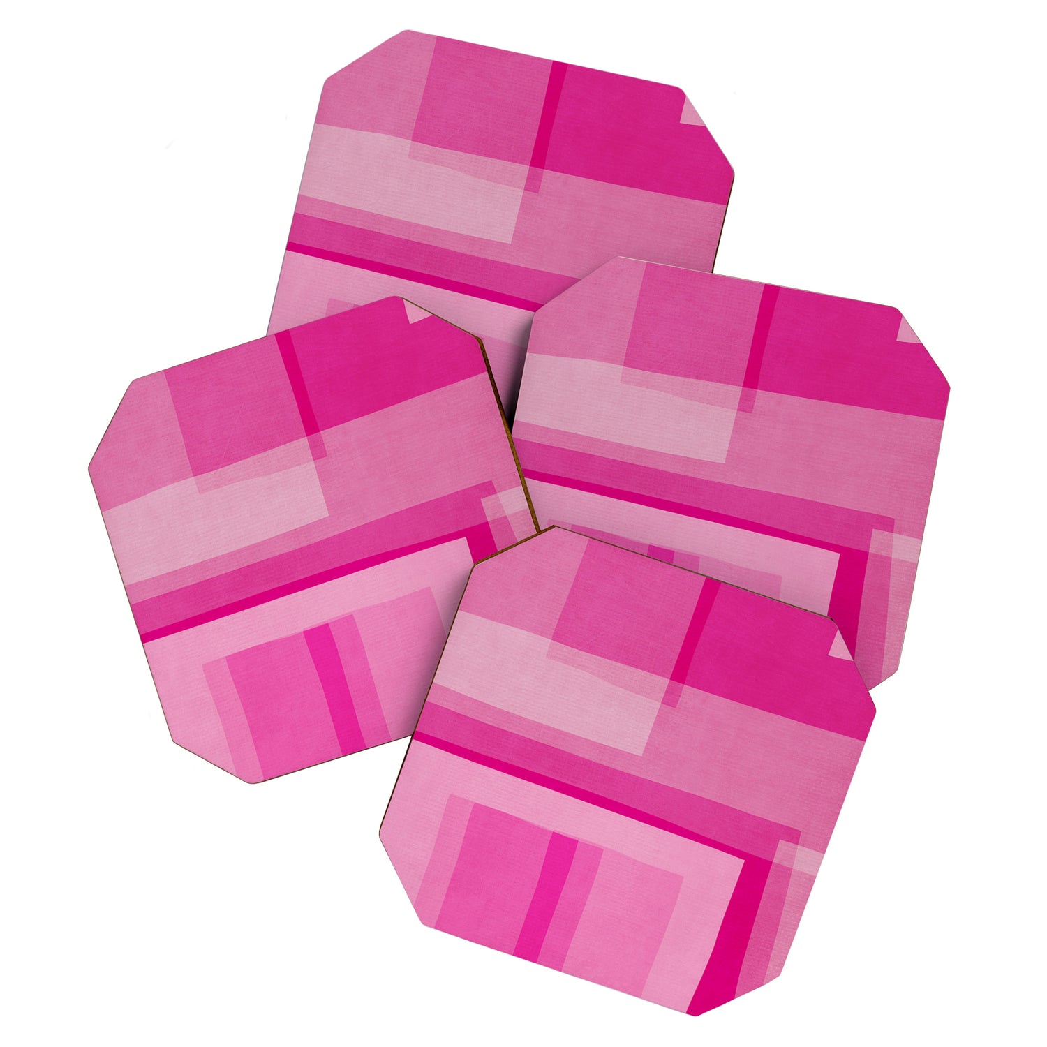 Pink Shades Abstract Coaster Gallery Image 1