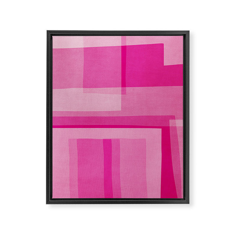 Pink Shades Abstract Framed Canvas Print Gallery Image 6