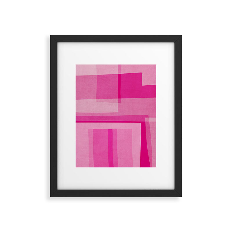 Pink Shades Abstract Framed Art Print Gallery Image 5