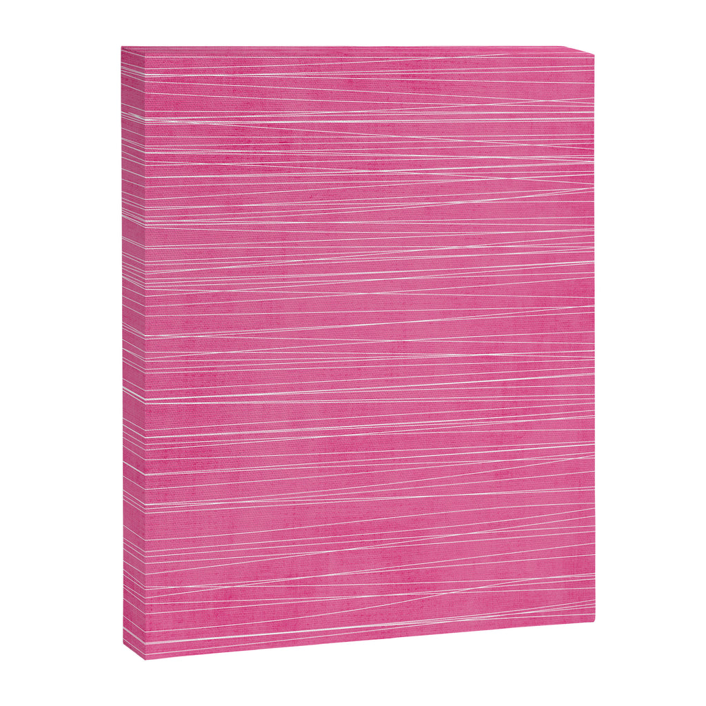Pink White Lines Drawing Artwork Canvas Print Gallery Image 6