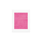 Pink White Lines Drawing Artwork Art Print Gallery Image 1