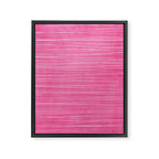 Pink White Lines Drawing Artwork Framed Canvas Print Gallery Image 6
