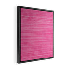 Pink White Lines Drawing Artwork Framed Canvas Print Gallery Image 2