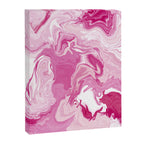 Pink White Marble Like Artwork Liquid Swirl Art Canvas Print Gallery Image 6
