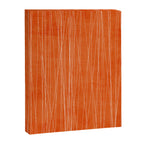 Rich Orange White Lines Artwork Canvas Print Gallery Image 6