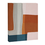 Rust Navy Gray Modern Abstract Canvas Print Gallery Image 6