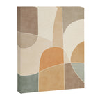 Soft Brown Tan Green Beige Modern Artwork Canvas Print Gallery Image 6