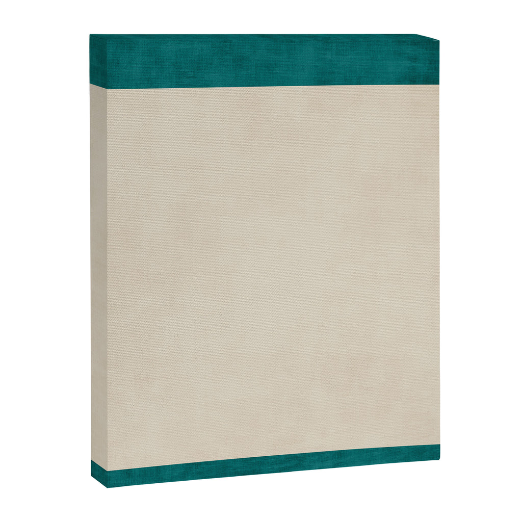 Teal Cream Minimalist Artwork Canvas Print Gallery Image 6