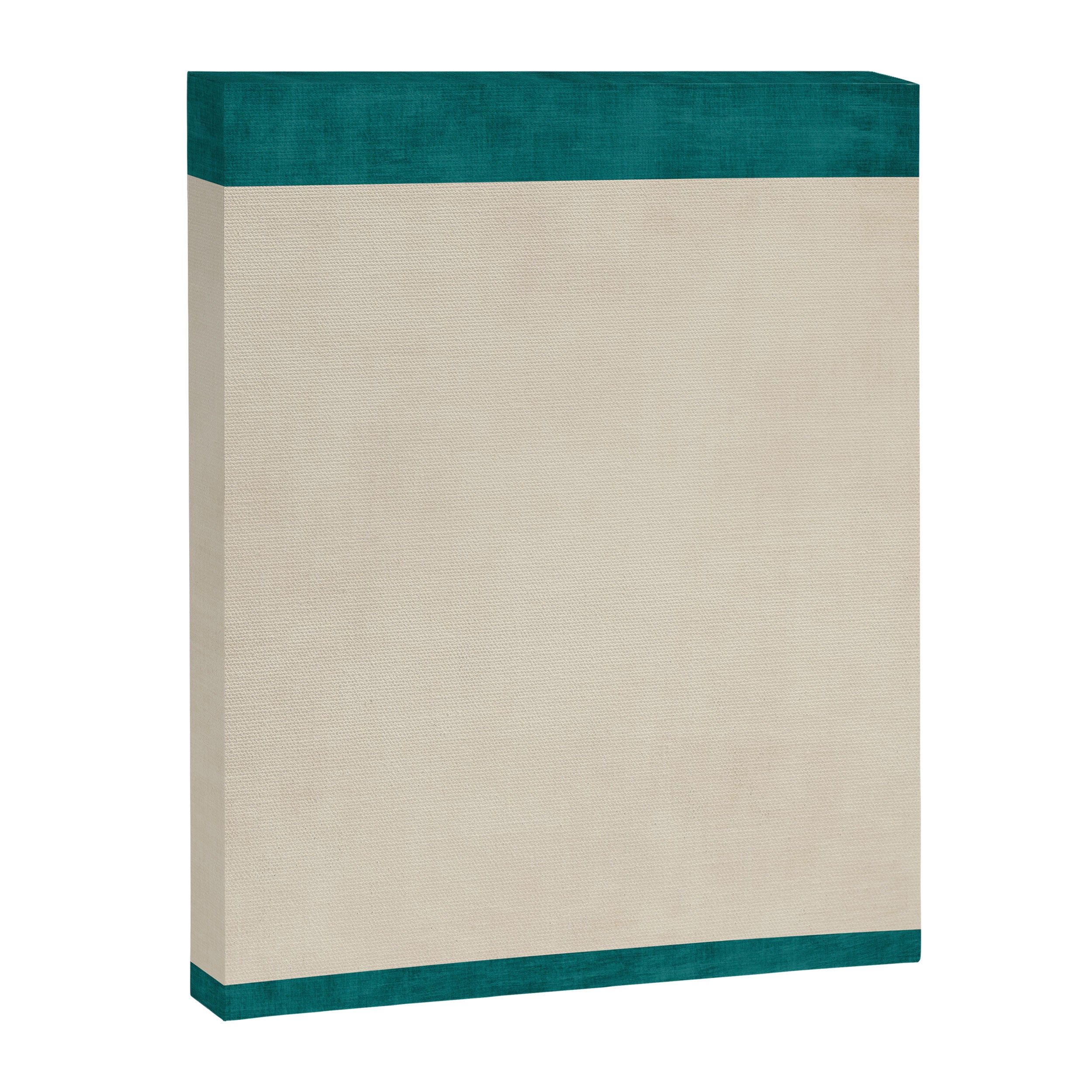 Teal Cream Minimalist Artwork Canvas Print Gallery Image 6