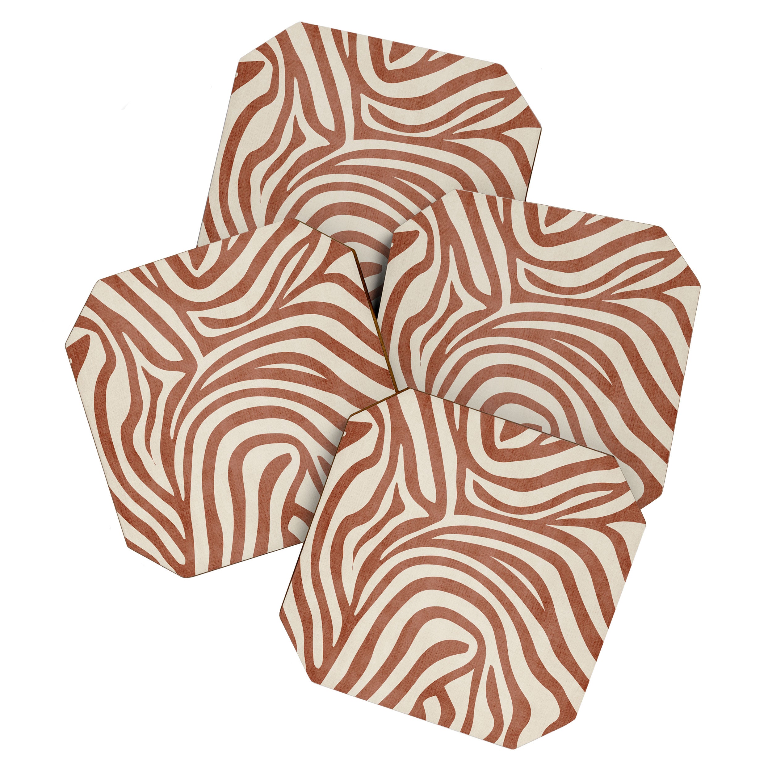 Terra Lines Abstract Original Artwork Coaster Gallery Image 1