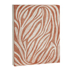 Terracotta Abstract Leaves Modern Design Canvas Print Gallery Image 6