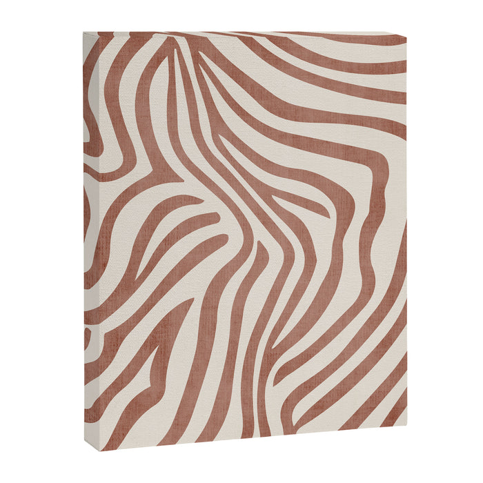 Terracotta Abstract Modern Pattern Artwork Canvas Print Gallery Image 1