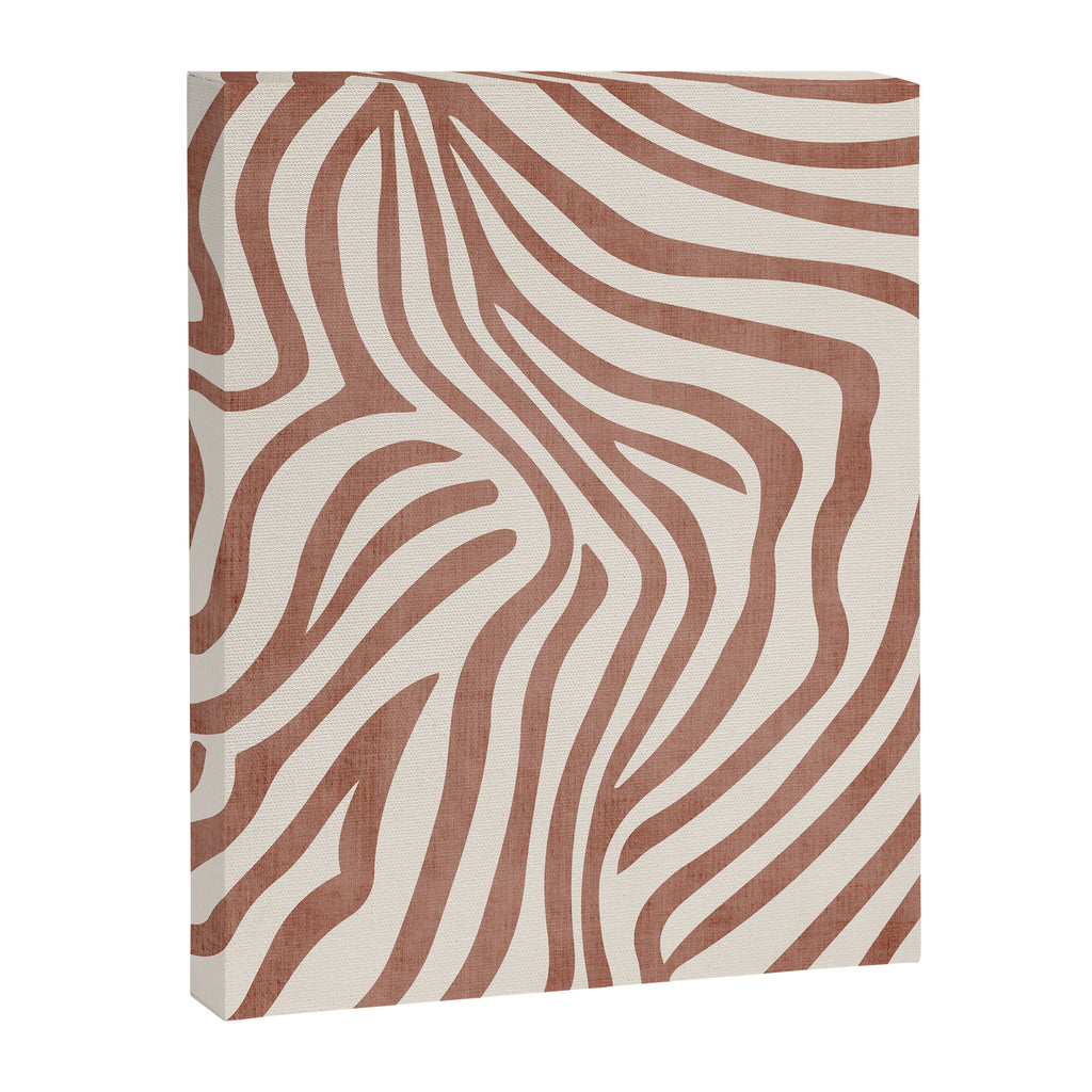 Terracotta Abstract Modern Pattern Artwork Canvas Print Gallery Image 6