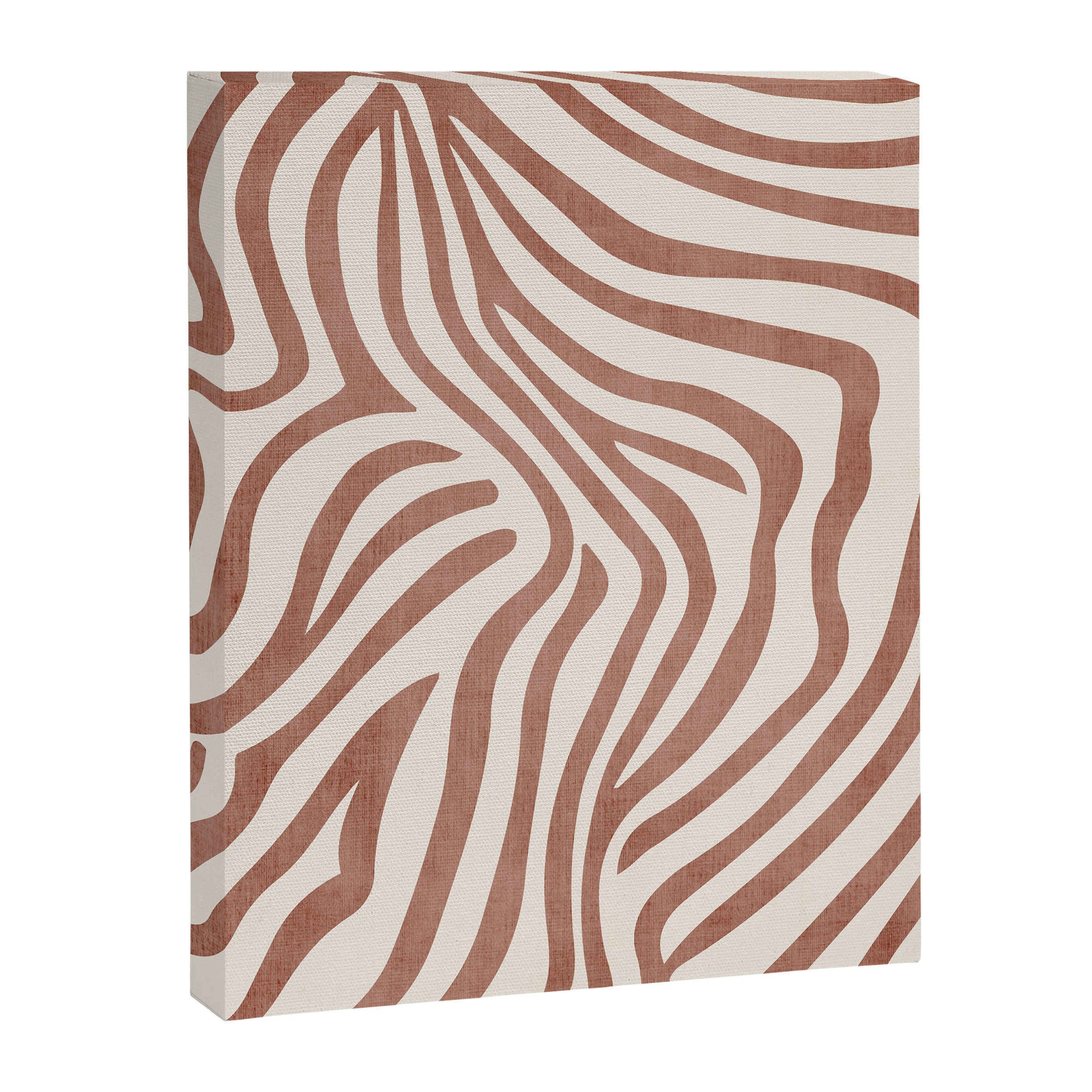 Terracotta Abstract Modern Pattern Artwork Canvas Print Gallery Image 6