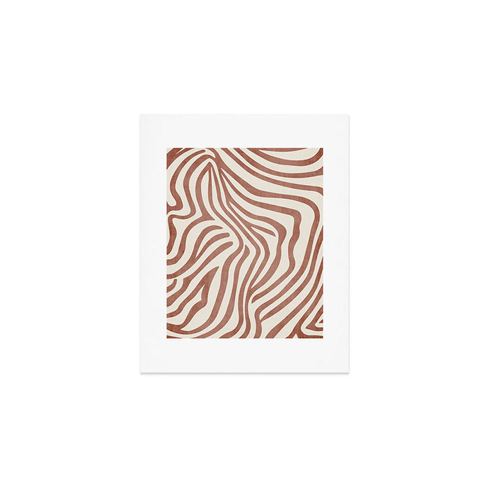 Terracotta Abstract Modern Pattern Artwork Art Print Gallery Image 1