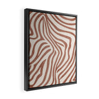 Terracotta Abstract Modern Pattern Artwork Framed Canvas Print Gallery Image 2