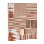 Terracotta Bold Lines Minimalist Geometric Artwork Canvas Print Gallery Image 6