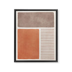 Terracotta Brown Beige Modern Minimalist Artwork Framed Canvas Print Gallery Image 6