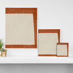Terracotta Cream Minimalist Abstract Original Burnt Orange Art Canvas Print Gallery Image 3