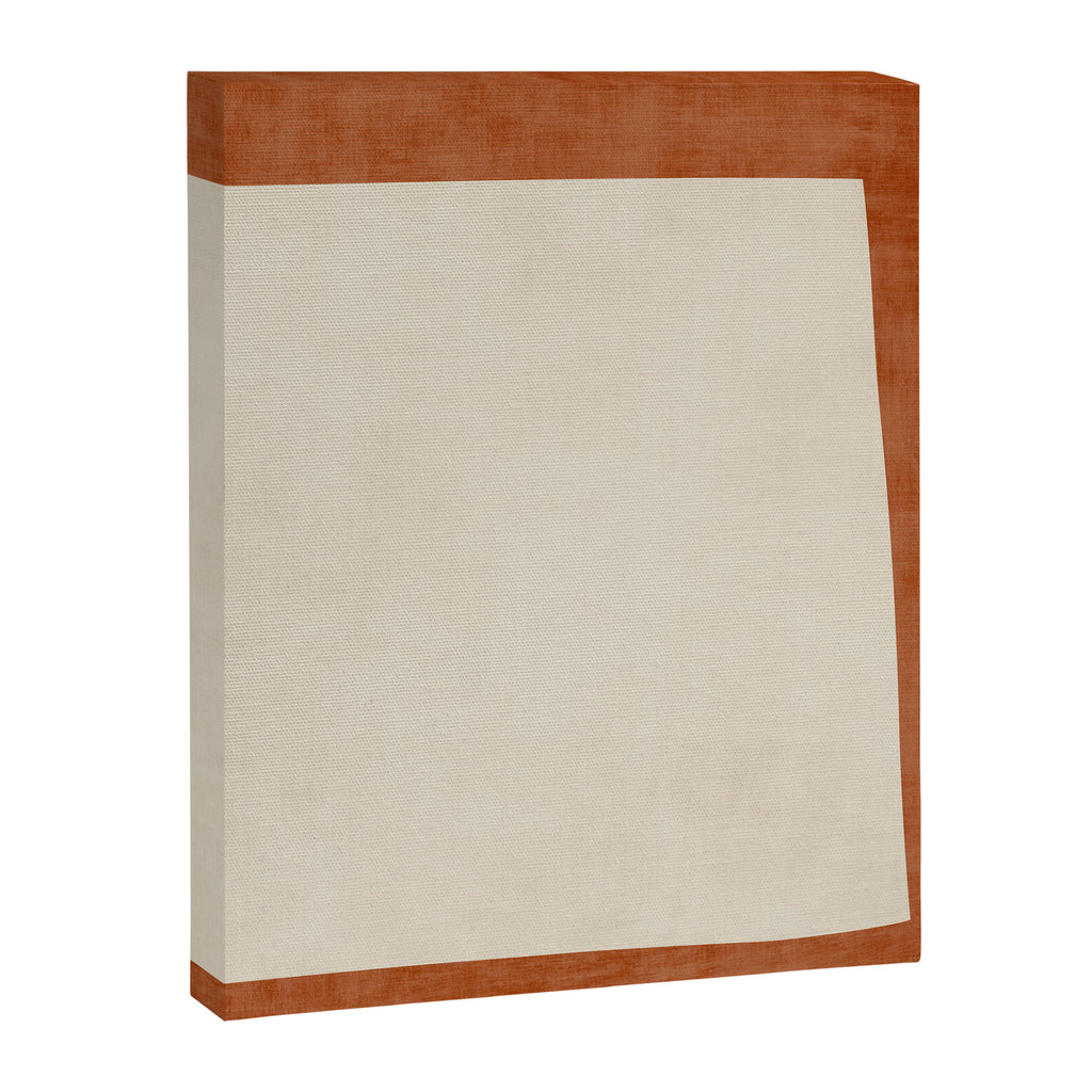 Terracotta Cream Minimalist Abstract Original Burnt Orange Art Canvas Print Gallery Image 6