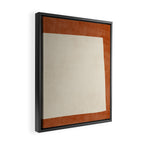 Terracotta Cream Minimalist Abstract Original Burnt Orange Art Framed Canvas Print Gallery Image 2
