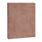 Terracotta Lines Geometric Abstract Minimalist Artwork Canvas Print Gallery Image 6