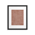 Terracotta Lines Geometric Abstract Minimalist Artwork Framed Art Print Gallery Image 5