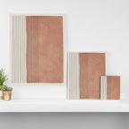 Terracotta Minimalist Lines Artwork Canvas Print Gallery Image 3