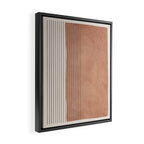Terracotta Minimalist Lines Artwork Framed Canvas Print Gallery Image 2