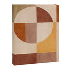 Terracotta Tones Modern Geometric Abstract Artwork Canvas Print Gallery Image 6