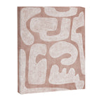 Terracotta White Shapes Abstract Artwork Canvas Print Gallery Image 6