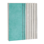 Turquoise Aqua Abstract Minimalist Art Canvas Print Gallery Image 6